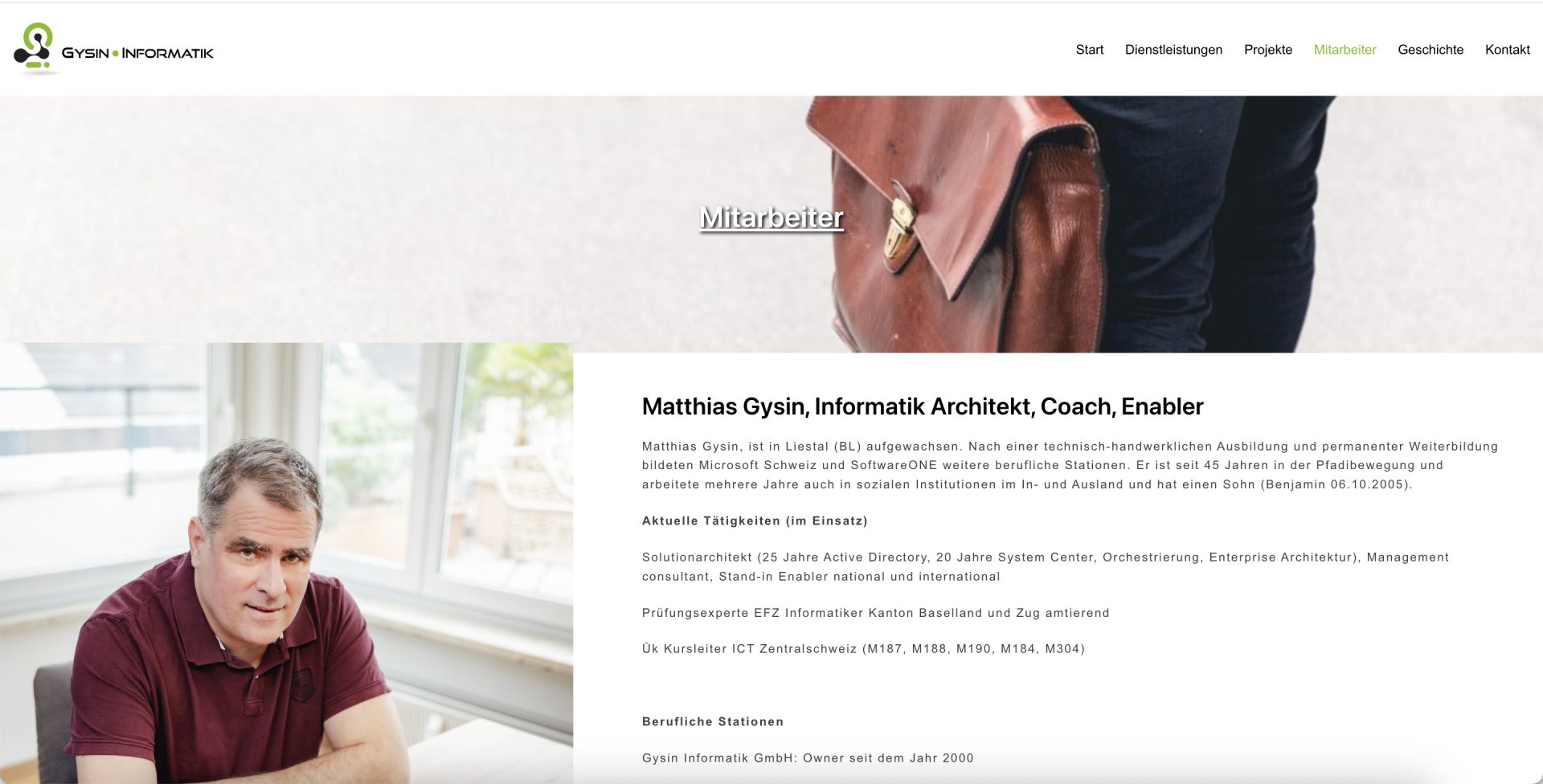 Manageable websites screenshot